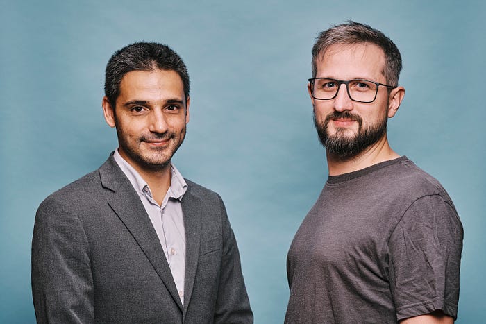 Filigran co-founders Samuel Hassine and Julien Richard