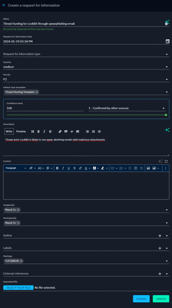 TH Article_Campaign Creation in OpenCTI